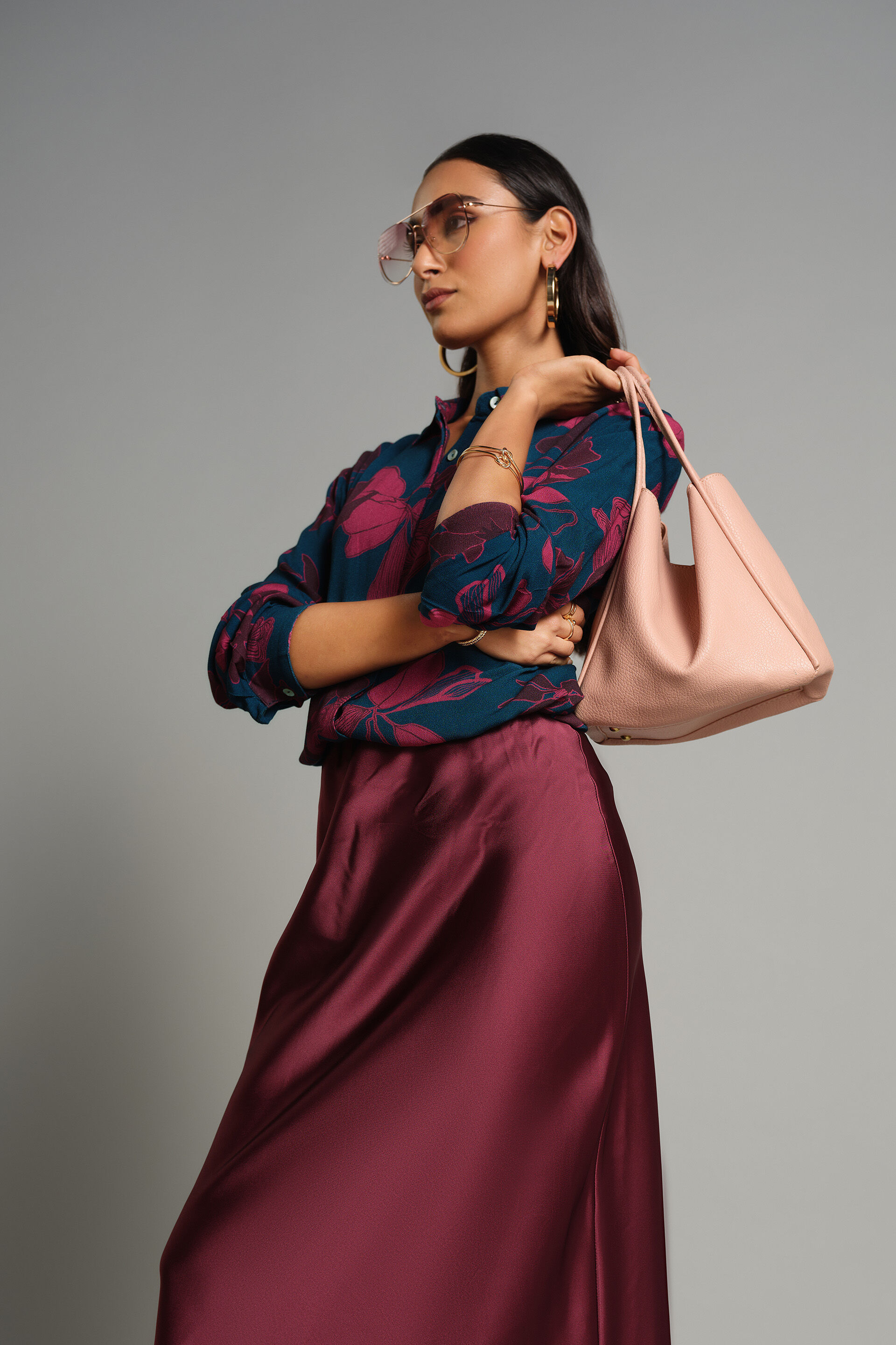 Florals Of The Season Top, Wine, image 3